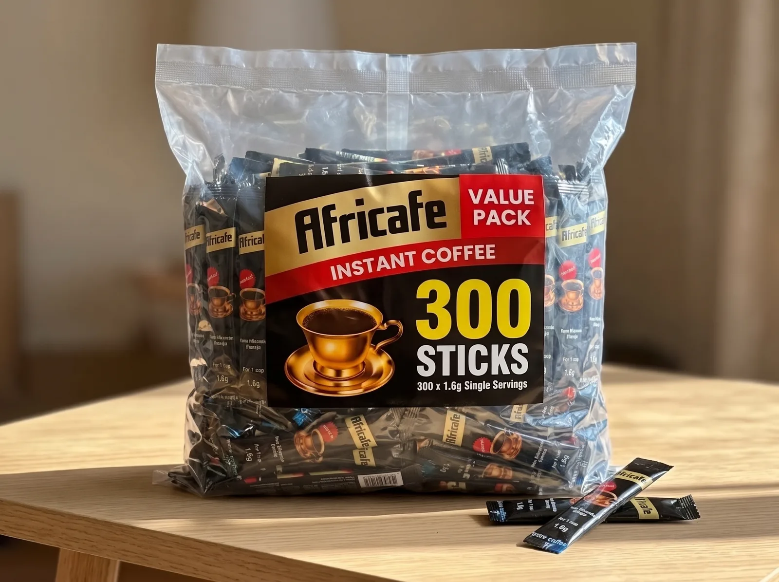Africafe 300 Sticks, Instant Coffee